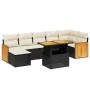 8-piece garden sofa set and black synthetic rattan cushions by , Garden sets - Ref: Foro24-3274066, Price: 496,20 €, Discount: %
