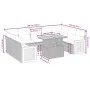 Set de sofás de jardín 10 pzas cojines ratán sintético negro de , Conjuntos de jardín - Ref: Foro24-3274100, Precio: 655,90 €...