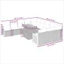 11-teiliges Gartensofa-Set und schwarze synthetische Rattankissen von , Gartensets - Ref: Foro24-3274142, Preis: 743,22 €, Ra...