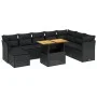 8-piece garden sofa set and black synthetic rattan cushions by , Garden sets - Ref: Foro24-3275512, Price: 593,53 €, Discount: %