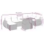8-piece garden sofa set and black synthetic rattan cushions by , Garden sets - Ref: Foro24-3275820, Price: 572,05 €, Discount: %