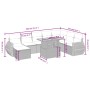 8-teiliges Gartensofa-Set und schwarze synthetische Rattankissen von , Gartensets - Ref: Foro24-3275848, Preis: 609,37 €, Rab...