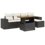 6-piece garden sofa set and black synthetic rattan cushions by , Garden sets - Ref: Foro24-3275919, Price: 397,97 €, Discount: %