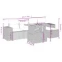 6-teiliges Gartensofa-Set und schwarze synthetische Rattankissen von , Gartensets - Ref: Foro24-3275919, Preis: 396,94 €, Rab...