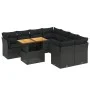 8-piece garden sofa set and black synthetic rattan cushions by , Garden sets - Ref: Foro24-3270719, Price: 608,07 €, Discount: %