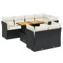 8-piece garden sofa set and black synthetic rattan cushions by , Garden sets - Ref: Foro24-3270706, Price: 534,63 €, Discount: %