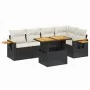 6-piece garden sofa set and black synthetic rattan cushions by , Garden sets - Ref: Foro24-3273506, Price: 418,59 €, Discount: %