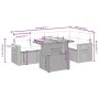6-teiliges Gartensofa-Set und schwarze synthetische Rattankissen von , Gartensets - Ref: Foro24-3273506, Preis: 418,59 €, Rab...