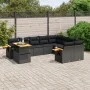 Garden sofa set 10 pieces with black synthetic rattan cushions by , Garden sets - Ref: Foro24-3273680, Price: 681,79 €, Disco...