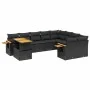 Garden sofa set 10 pieces with black synthetic rattan cushions by , Garden sets - Ref: Foro24-3273680, Price: 681,79 €, Disco...