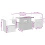6-teiliges Gartensofa-Set und schwarze synthetische Rattankissen von , Gartensets - Ref: Foro24-3273519, Preis: 438,59 €, Rab...