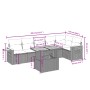 7-piece garden dining set and black synthetic rattan cushions by , Garden sets - Ref: Foro24-3273527, Price: 454,98 €, Discou...