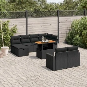 11-piece garden sofa set and black synthetic rattan cushions by , Garden sets - Ref: Foro24-3276511, Price: 667,69 €, Discoun...
