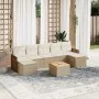 Garden sofa set with beige cushions 8 pcs PE rattan by , Garden sets - Ref: Foro24-3227920, Price: 472,83 €, Discount: %
