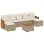 Garden sofa set with beige cushions 8 pcs PE rattan by , Garden sets - Ref: Foro24-3227920, Price: 472,83 €, Discount: %