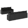 8-piece garden sofa set and black synthetic rattan cushions by , Garden sets - Ref: Foro24-3218715, Price: 502,11 €, Discount: %