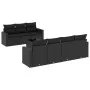 Set de sofás de jardín 8 piezas y cojines ratán sintético negro de , Conjuntos de jardín - Ref: Foro24-3218715, Precio: 520,0...