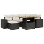 7-piece garden dining set and black synthetic rattan cushions by , Garden sets - Ref: Foro24-3272736, Price: 473,29 €, Discou...