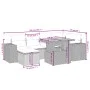 7-teiliges Garten-Essset und schwarze Kissen aus synthetischem Rattan von , Gartensets - Ref: Foro24-3272736, Preis: 472,05 €...