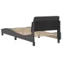 Estructura de cama con cabecero cuero sintético gris 90x190 cm de , Camas y somieres - Ref: Foro24-373101, Precio: 119,08 €, ...