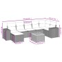 Garden sofa set with beige cushions 8 pcs PE rattan by , Garden sets - Ref: Foro24-3257886, Price: 509,62 €, Discount: %