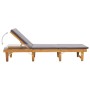 Tumbona plegable con cojín madera maciza de acacia de vidaXL, Tumbonas - Ref: Foro24-46491, Precio: 253,20 €, Descuento: %