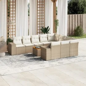 11-teiliges Gartensofa-Set mit beigen synthetischen Rattankissen von , Gartensets - Ref: Foro24-3257955, Preis: 746,53 €, Rab...