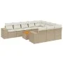 11-piece garden sofa set with beige synthetic rattan cushions by , Garden sets - Ref: Foro24-3257955, Price: 746,53 €, Discou...
