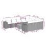 11-piece garden sofa set with beige synthetic rattan cushions by , Garden sets - Ref: Foro24-3257955, Price: 746,53 €, Discou...