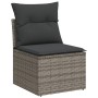 8-teiliges Gartensofa-Set und graue synthetische Rattankissen von , Gartensets - Ref: Foro24-3255906, Preis: 453,48 €, Rabatt: %