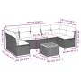 8-piece garden sofa set and gray synthetic rattan cushions by , Garden sets - Ref: Foro24-3255906, Price: 454,29 €, Discount: %