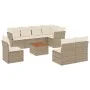 9-teiliges Gartensofa-Set mit beigen synthetischen Rattankissen von , Gartensets - Ref: Foro24-3256016, Preis: 567,91 €, Raba...