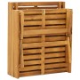 Tumbona plegable con cojín madera maciza de acacia de vidaXL, Tumbonas - Ref: Foro24-46491, Precio: 253,20 €, Descuento: %