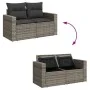 9-teiliges Gartenmöbel-Set und graue synthetische Rattankissen von , Gartensets - Ref: Foro24-3256494, Preis: 531,40 €, Rabat...