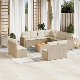 12-piece garden sofa set and brown synthetic rattan cushions by , Garden sets - Ref: Foro24-3256513, Price: 825,60 €, Discoun...