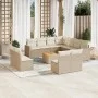 12-piece garden sofa set and brown synthetic rattan cushions by , Garden sets - Ref: Foro24-3256513, Price: 825,61 €, Discoun...