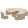 12-piece garden sofa set and brown synthetic rattan cushions by , Garden sets - Ref: Foro24-3256513, Price: 825,61 €, Discoun...