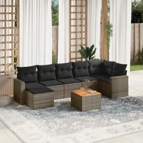 8-piece garden sofa set and gray synthetic rattan cushions by , Garden sets - Ref: Foro24-3256564, Price: 478,86 €, Discount: %
