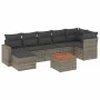 8-piece garden sofa set and gray synthetic rattan cushions by , Garden sets - Ref: Foro24-3256564, Price: 478,86 €, Discount: %