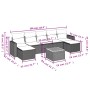 8-piece garden sofa set and gray synthetic rattan cushions by , Garden sets - Ref: Foro24-3256585, Price: 438,49 €, Discount: %