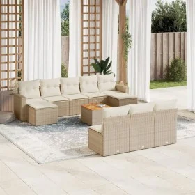 11-piece garden sofa set with beige synthetic rattan cushions by , Garden sets - Ref: Foro24-3256660, Price: 672,74 €, Discou...