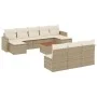 11-piece garden sofa set with beige synthetic rattan cushions by , Garden sets - Ref: Foro24-3256660, Price: 672,78 €, Discou...