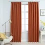 Blackout curtains with hooks 2 units rust color 140x245 cm by vidaXL, Curtains and curtains - Ref: Foro24-134475, Price: 37,9...