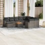 11-teilige Gartensofagarnitur und graue synthetische Rattankissen von , Gartensets - Ref: Foro24-3256746, Preis: 662,21 €, Ra...
