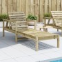 Tumbona de madera de pino impregnada 199,5x62x55 cm de , Tumbonas - Ref: Foro24-832542, Precio: 101,93 €, Descuento: %