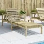 Tumbona de madera de pino impregnada 199,5x62x55 cm de , Tumbonas - Ref: Foro24-832542, Precio: 100,93 €, Descuento: %