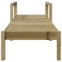 Tumbona de madera de pino impregnada 199,5x62x55 cm de , Tumbonas - Ref: Foro24-832542, Precio: 101,93 €, Descuento: %