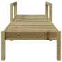 Tumbona de madera de pino impregnada 199,5x62x55 cm de , Tumbonas - Ref: Foro24-832542, Precio: 100,93 €, Descuento: %