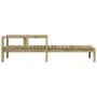 Tumbona de madera de pino impregnada 199,5x62x55 cm de , Tumbonas - Ref: Foro24-832542, Precio: 100,93 €, Descuento: %