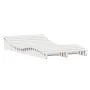 Solid white pine wood lounger 205x110x31.5 cm by , Loungers - Ref: Foro24-832589, Price: 132,10 €, Discount: %